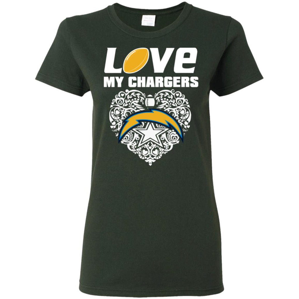 I Love My Teams Los Angeles Chargers T Shirt