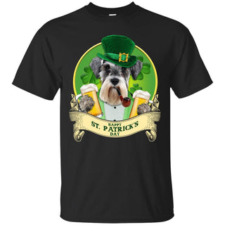 Schnauzer Tshirt Happy St Patrick's Day Miniature Terrier Dog Gift