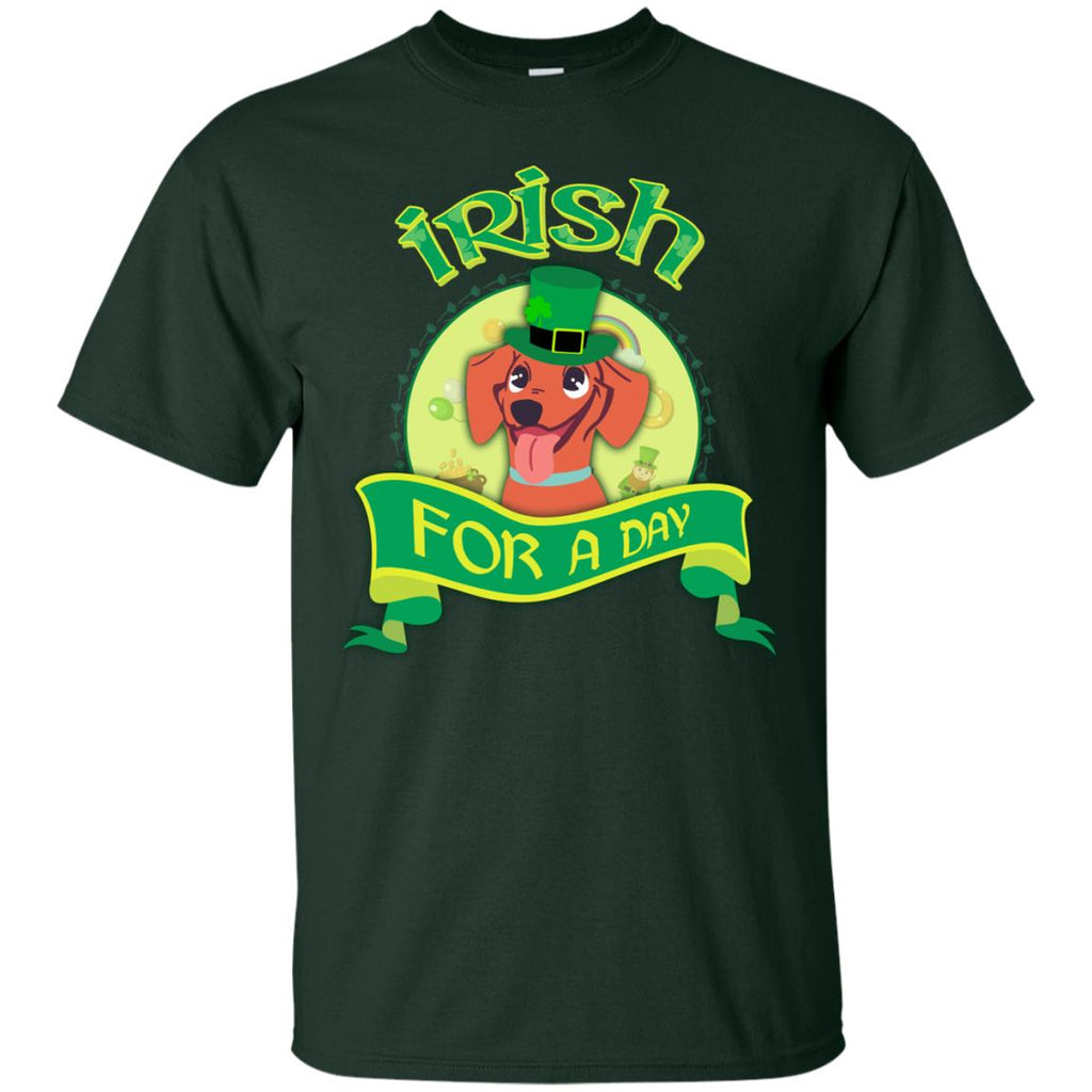 Funny Dachshund Dog Shirt Irish For A Day Doxie St. Patrick's Day Gift