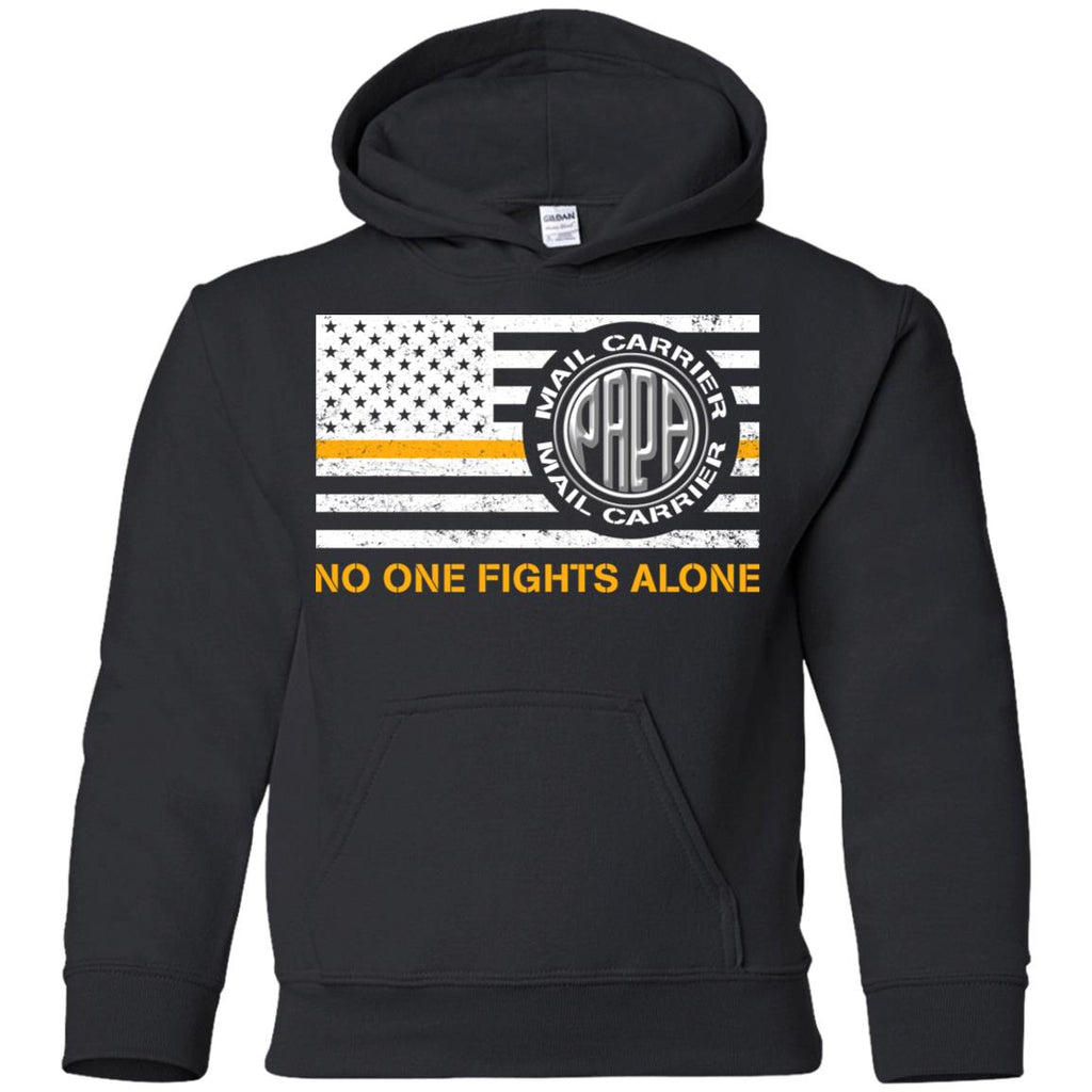 Papa Mail Carrier No One Fights Alone T Shirt