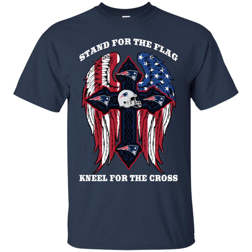 Stand For The Flag Kneel For The Cross New England Patriots Tshirt