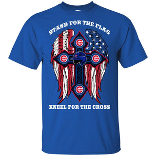 Stand For The Flag Kneel For The Cross Chicago Cubs Tshirt For Fans