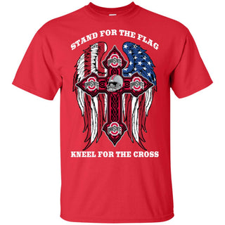 Stand For The Flag Kneel For The Cross Ohio State Buckeyes Tshirt