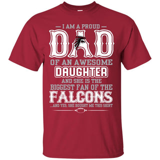 Proud Of Dad with Daughter Atlanta Falcons Tshirt For Fan