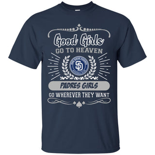 Good Girls Go To Heaven San Diego Padres Girls Tshirt For Fans