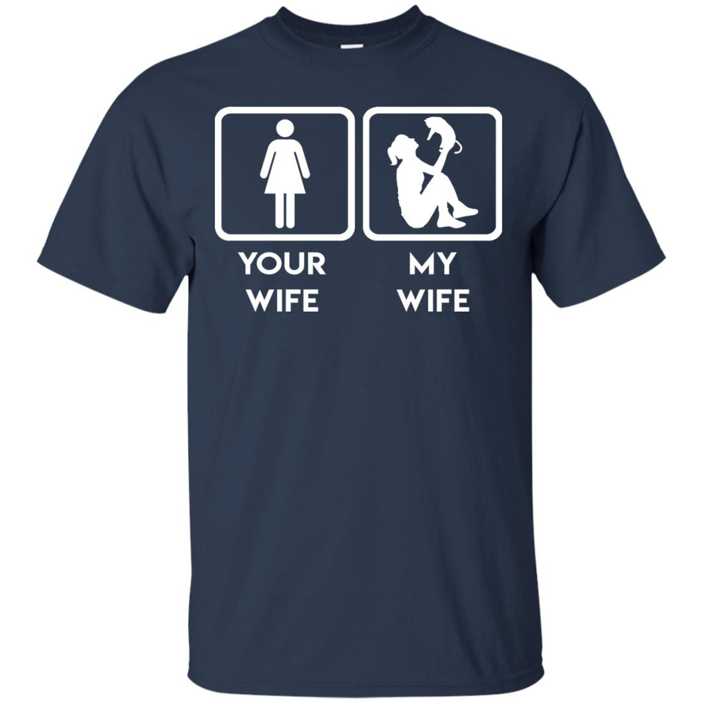 Funny Cat Tee Shirts - Your wife, my wife cat is best gift for you as kitten tshirt