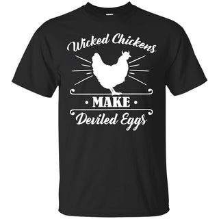 Wicked Chickens Tshirt For Farmer With Farm Living Lover