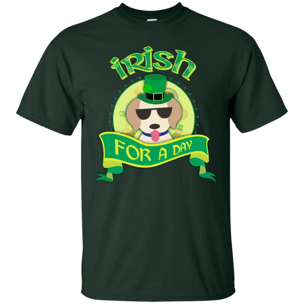 Funny Labrador Tshirt Irish For A Day St. Patrick's Day Labra Dog Gift