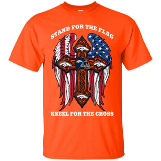 Incredible Stand For The Flag Kneel For The Cross Denver Broncos Tshirt