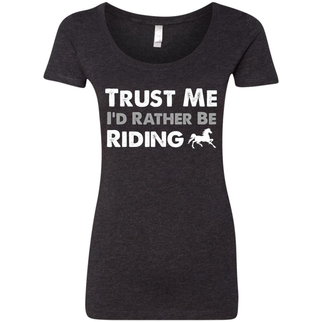 I'd Rather Be Riding - Horse Tee Shirt For Equestrian Gift