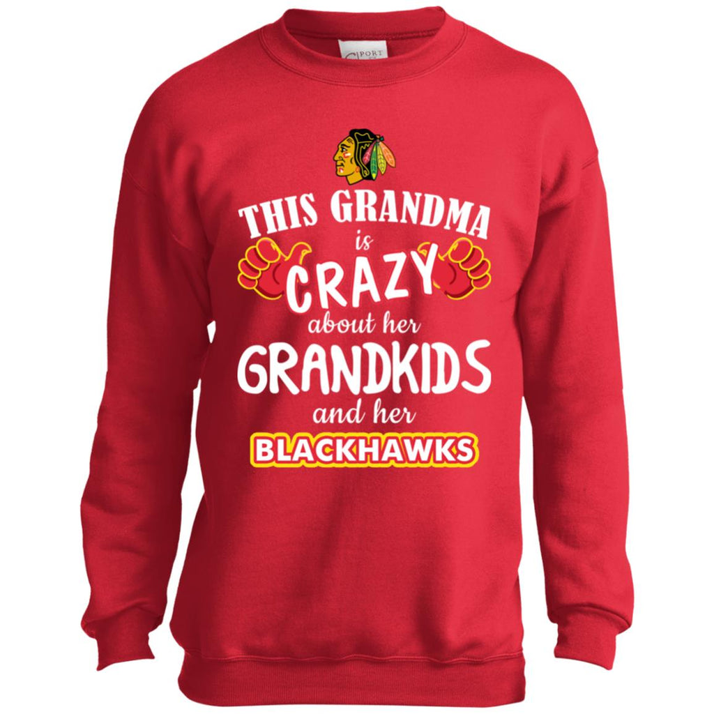 This Grandma Is Crazy About Her Grandkids And Her Blackhawks Tshirt