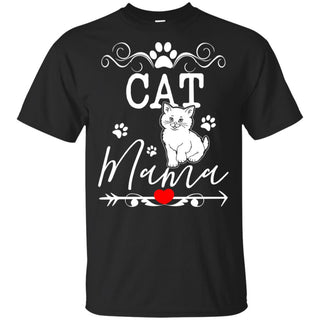Great Cat Mama T Shirt In Family