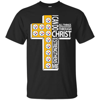 Gorgeous I Can Do All Things Through Christ Pittsburgh Steelers T Shirts