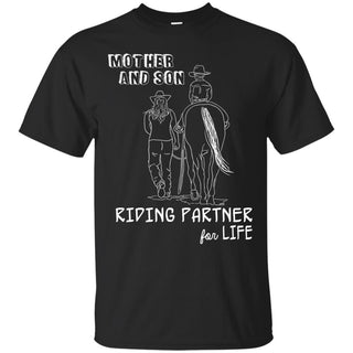 Mother And Son - Riding Partner For Life Horse Tshirt For Equestrian Gift