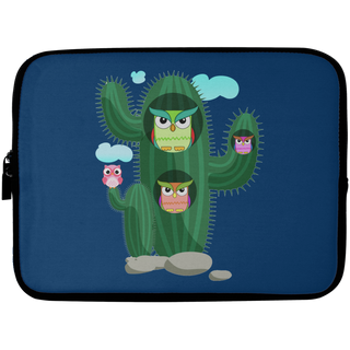 Owl Cactus Laptop Sleeves