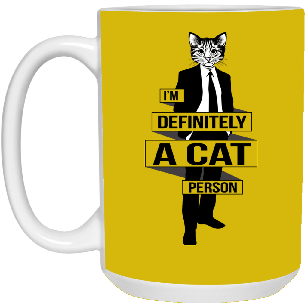 I'm Definitely A Cat Person Cat Mugs