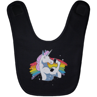 We Can Do It Unicorn Snap Bibs