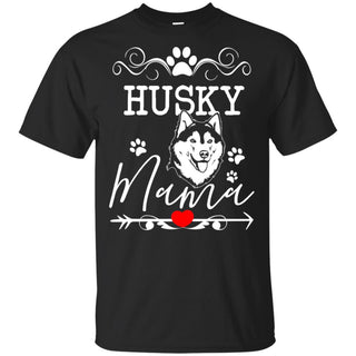 Great Husky Mama T Shirt In Family