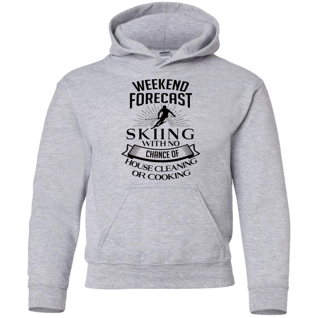 White Weekend Forecast Skiing Tshirt For Lover