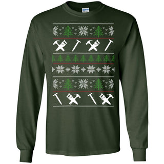 Ugly Sweater Carpenter Symbol Tee Shirt Gift