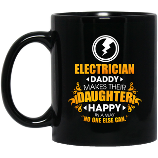 Electrician Daddy Makes Their Daughter Happy Mugs