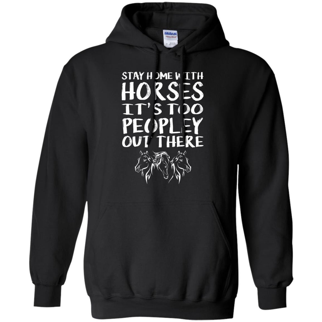 Stay Home With Horses Tshirt For Equestrian Gift Lover