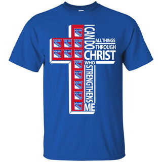 Gorgeous I Can Do All Things Through Christ New York Rangers T Shirts
