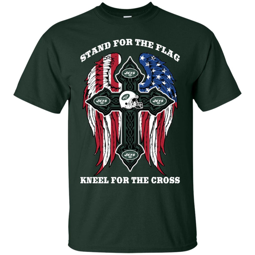 Stand For The Flag Kneel For The Cross New York Jets Tshirt