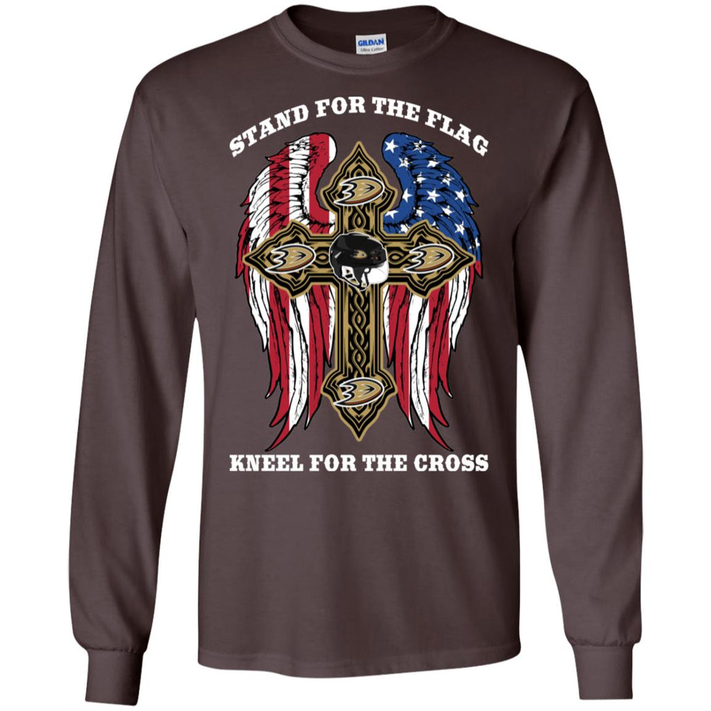Stand For The Flag Kneel For The Cross Anaheim Ducks Tshirt