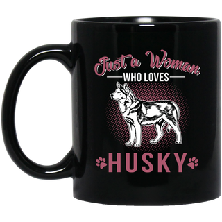 Just A Women Who Loves Husky Mugs