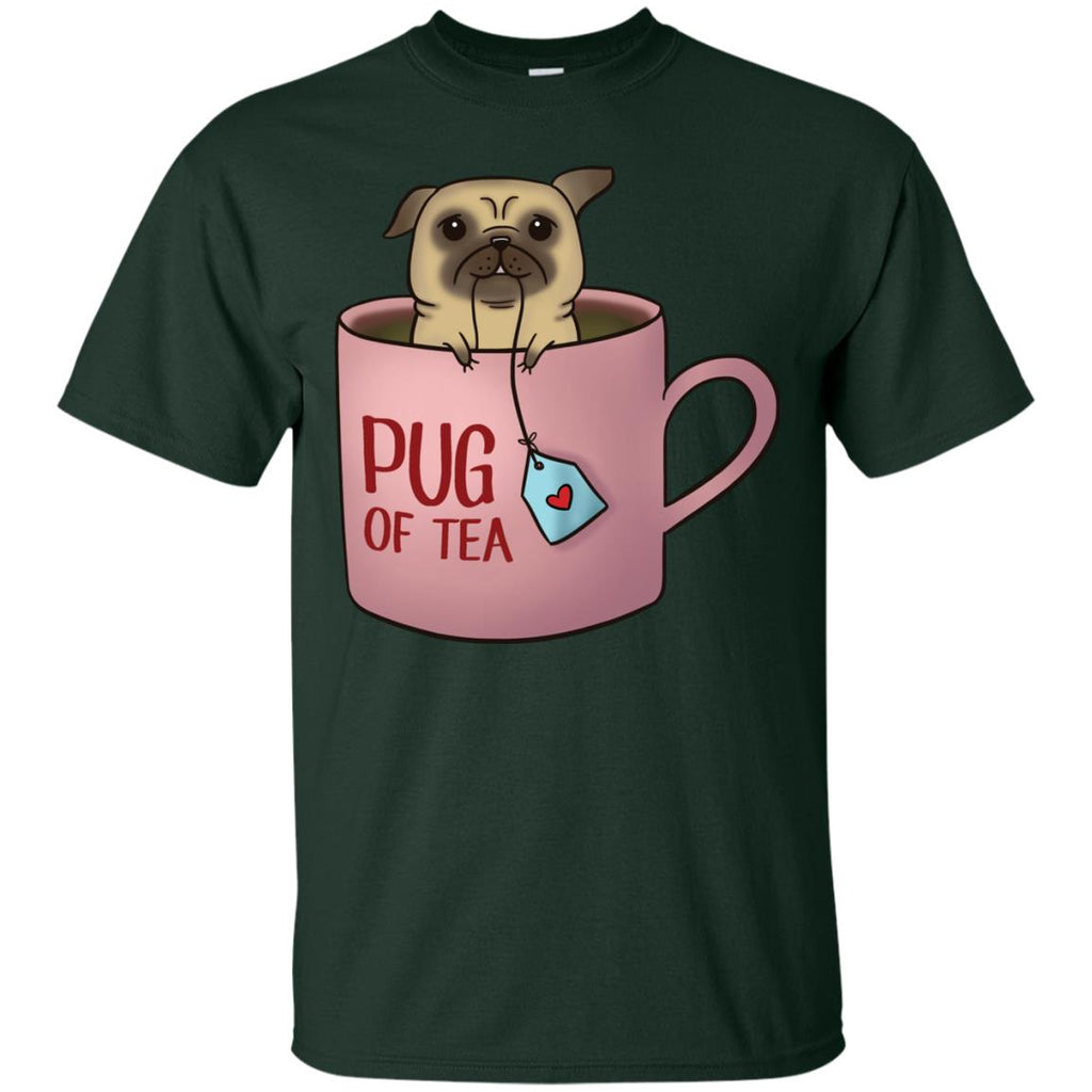 Cute Pug Of Tea Pug Tshirt For Puppy Lover