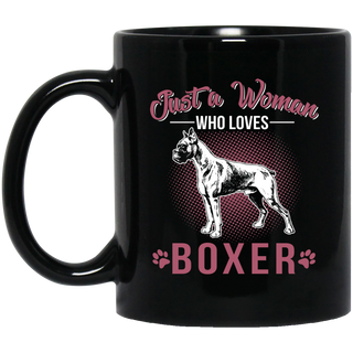 Just A Women Who Loves Boxer Mugs