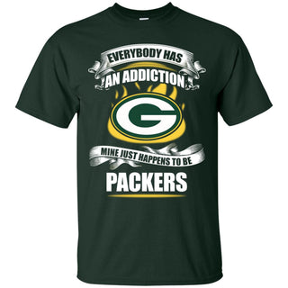 Has An Addiction Mine Just Happens To Be Green Bay Packers Tshirt