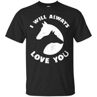 Horse Love Clipart Tee Shirt for Equestrian Gift