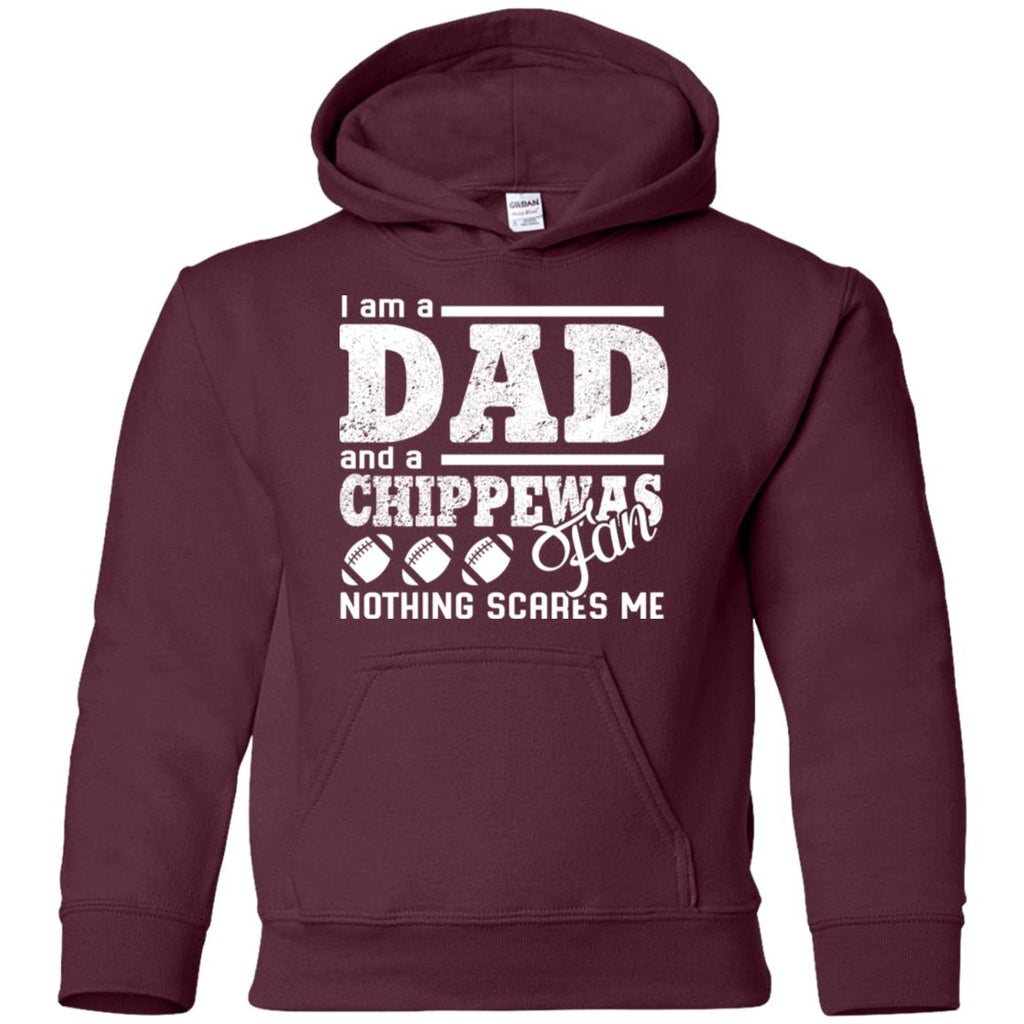 I Am A Dad - A Fan Nothing Scares Me Central Michigan Chippewas Tshirt