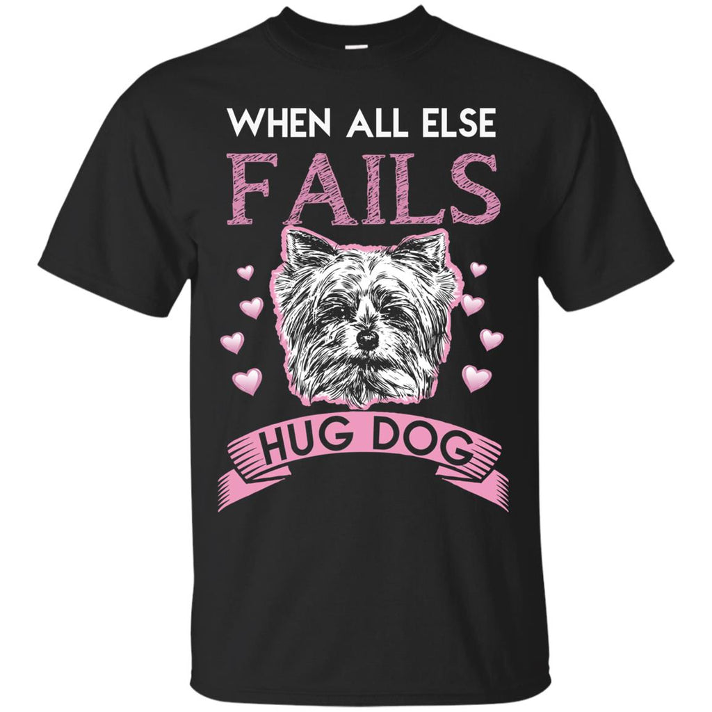 When All Else Fails I Hug My Schnauzer Tshirt For Miniature Dog Gift