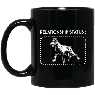 Relationship Status - Doberman Mugs