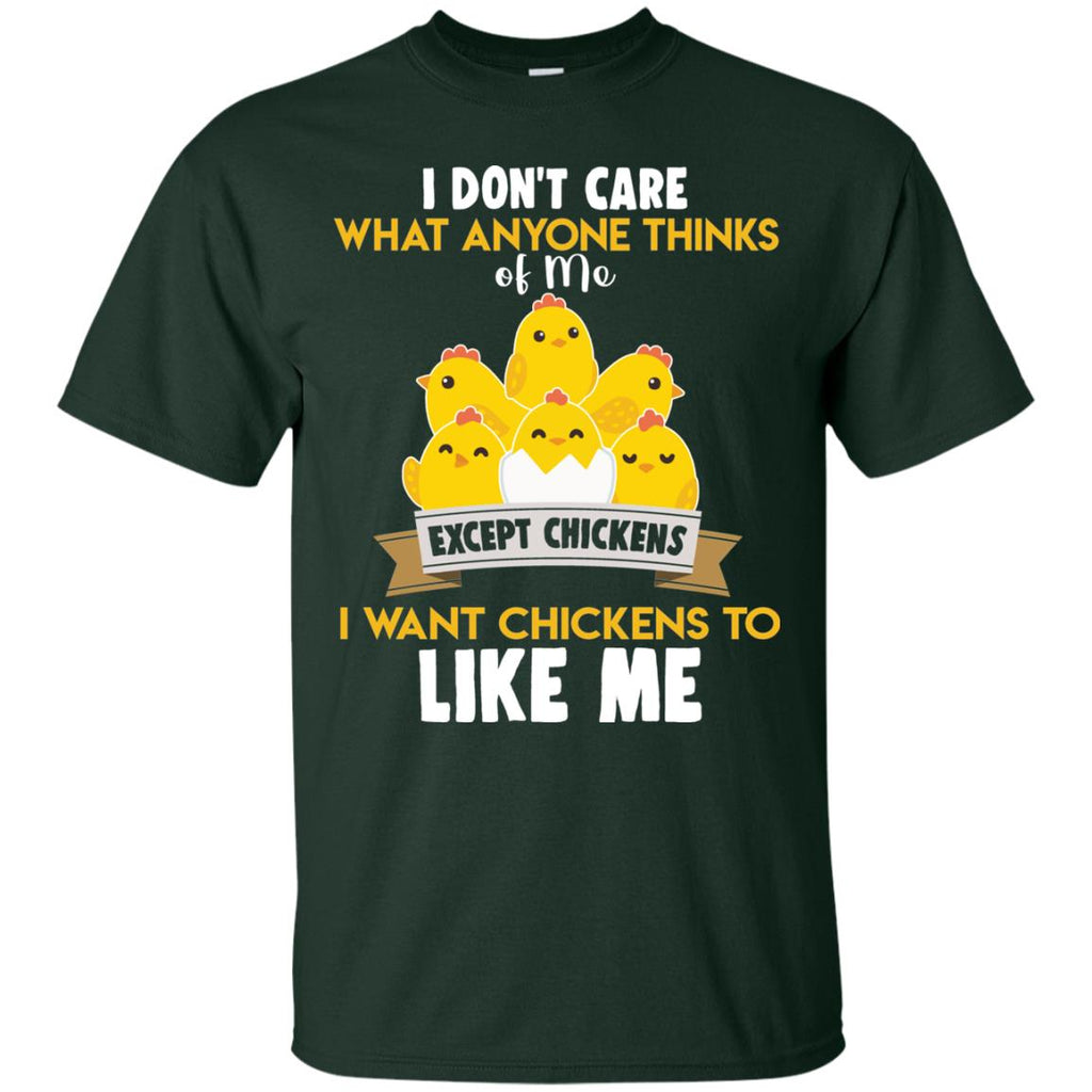 I Don't Care What You Think Of Me Chicken Tee Shirt For Lover