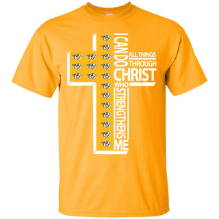 Gorgeous I Can Do All Things Through Christ Nashville Predators Tshirt