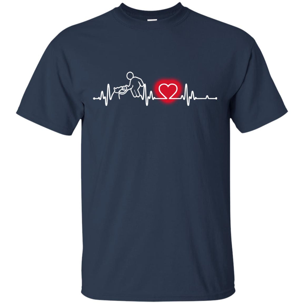 Heart Beat Red Dog Trainer Tshirt For Lover