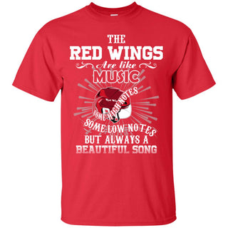 The Detroit Red Wings Are Like Music Tshirt For Fan