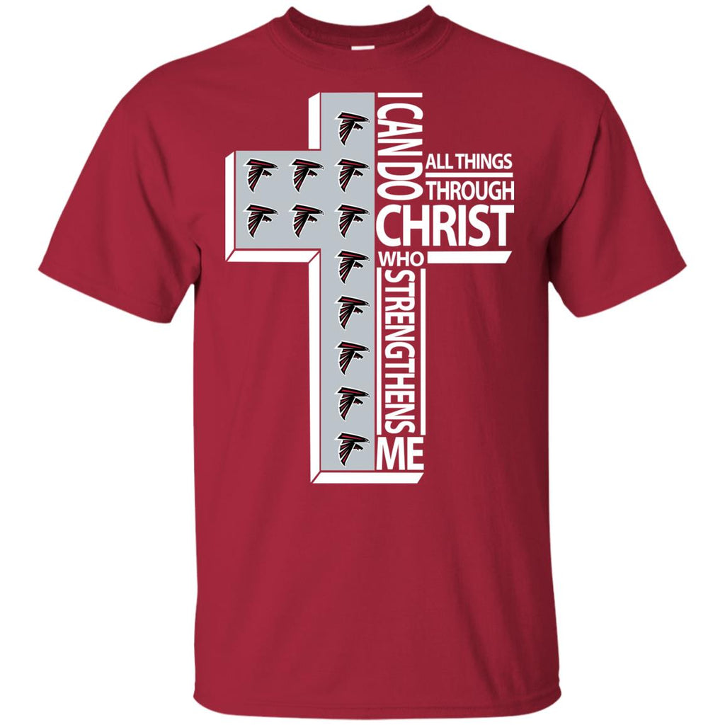 Gorgeous Can Do All Things Through Christ Atlanta Falcons Tshirt
