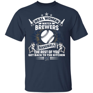 Real Women Watch Milwaukee Brewers Gift T Shirt