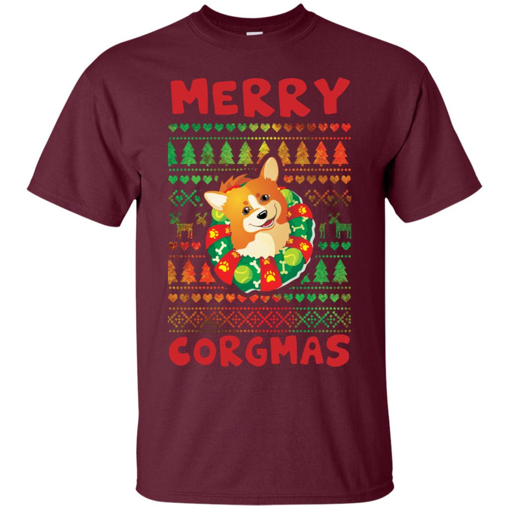 Merry Corgmas Tee Shirt Pembroke Corgi Tshirt