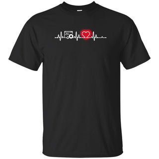 Heart Beat Red Programer Tshirt For Lover