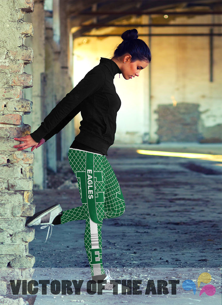 Amazing Line Circle Stylish Fashion Eastern Michigan Eagles Leggings