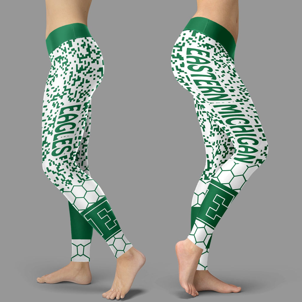 Incredible Patterns Luxury Eastern Michigan Eagles Leggings