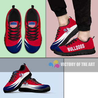 Special Gift Logo Fresno State Bulldogs Sneakers