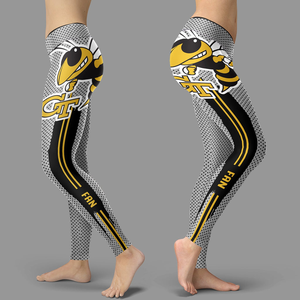 Charming Lovely Fashion Georgia Tech Yellow Jackets Leggings