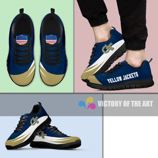 Special Gift Logo Georgia Tech Yellow Jackets Sneakers